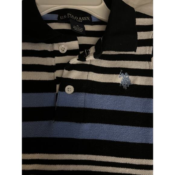 US Polo Assn Boys Size 4T Striped Short-sleeved Polo Shirt - Picture 2 of 7